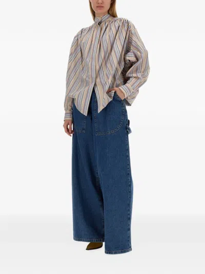 Etro Belt-loop Buttoned Jeans In Blue