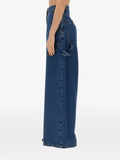 Etro Belt-loop Buttoned Jeans In Blue
