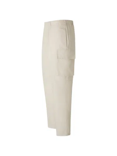 Lardini Elasticated Cargo Trousers In Neutral