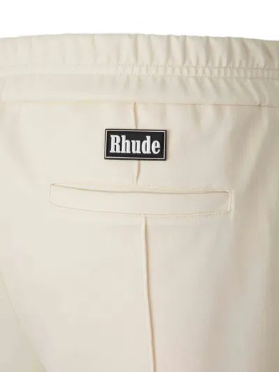 Rhude Elasticated Shorts In Neutral