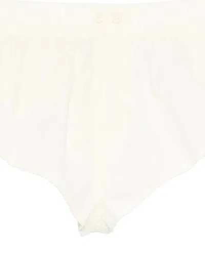 Entire Studios Button Shorts In White