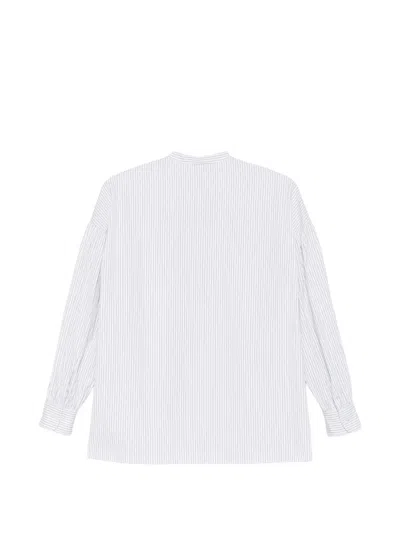Aspesi Buttoned Striped Shirt In White