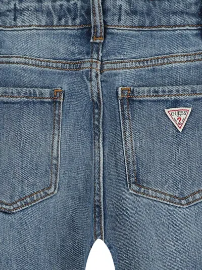 Guess Patch-pockets Jeans In Blue