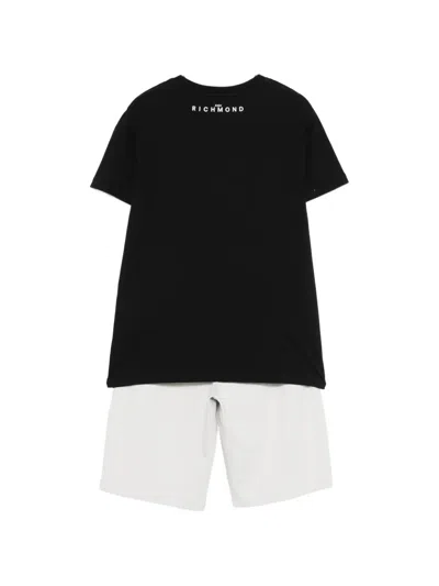 John Richmond Junior Logo-print Shorts Set In Multi