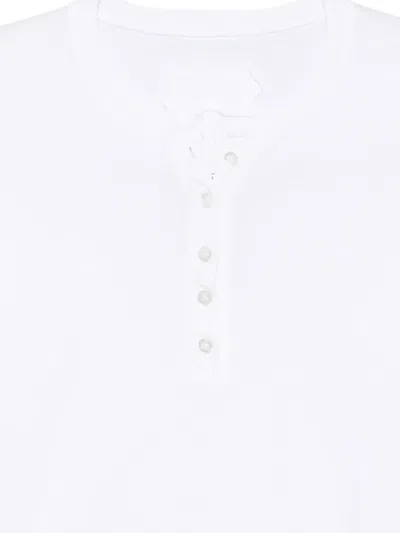 Private 0204 Buttoned T-shirt In White