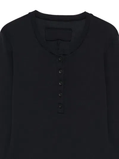 Private 0204 Buttoned T-shirt In Black