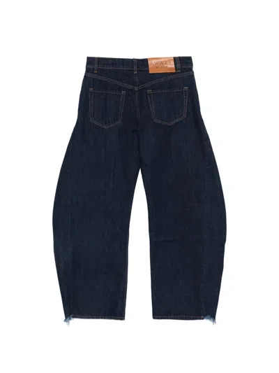 A.w.a.k.e. Mirror Side-insert Jeans In Blue