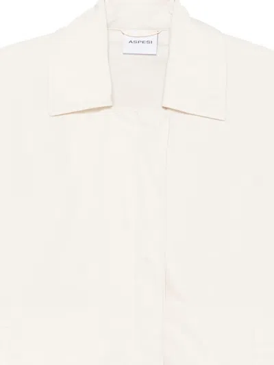 Aspesi Buttoned Pocket Jacket In Neutral
