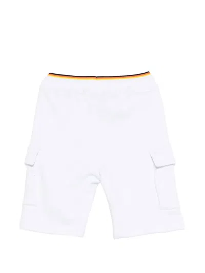K-way Cargo-pocket Drawstring Shorts In White