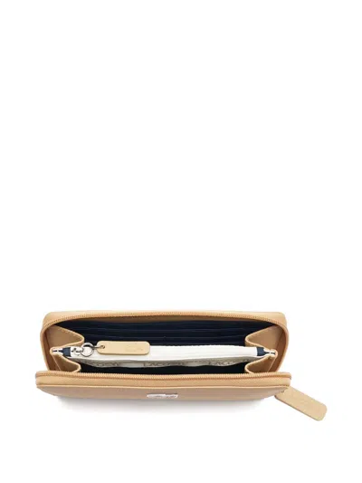 Lacoste Concept Billfold Logo Wallet In Neutral