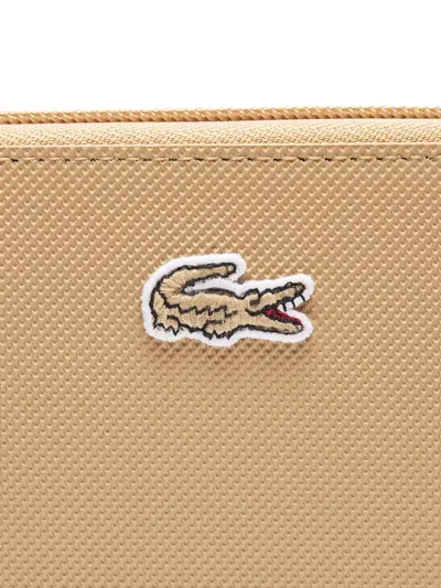 Lacoste Concept Billfold Logo Wallet In Neutral