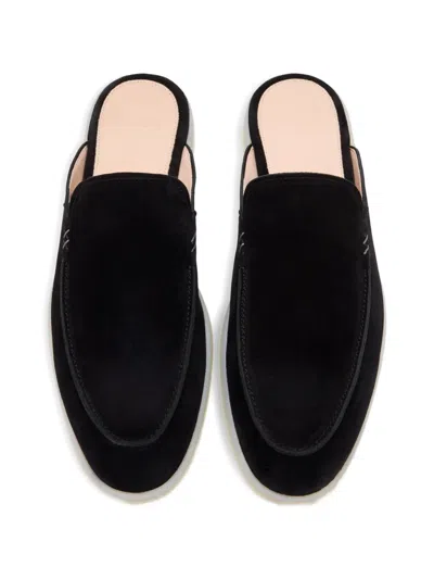 Forsa Suede Mules In Black