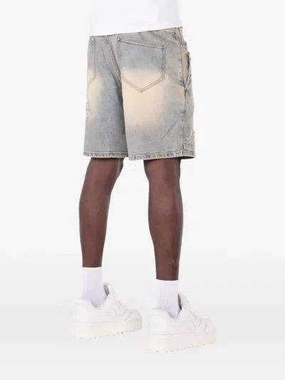 Guapi Embellished Chain Shorts In Blue