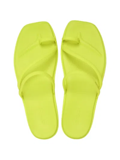 Crocs Miami Toe Loop Sandal In Green