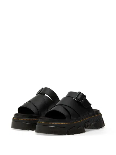 Dr. Martens Mattison Platform Slide Sandal In Athena Black
