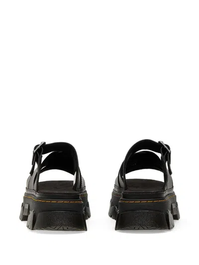 Dr. Martens Mattison Platform Slide Sandal In Athena Black