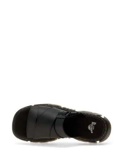 Dr. Martens Mattison Platform Slide Sandal In Athena Black
