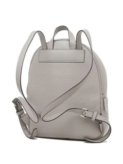 Michael Kors Erin Pebbled Leather Backpack In Gray