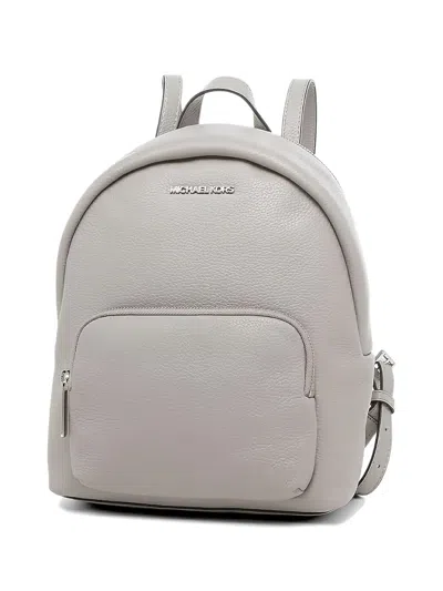 Michael Kors Erin Pebbled Leather Backpack In Gray