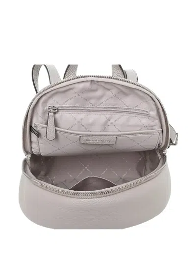 Michael Kors Erin Pebbled Leather Backpack In Gray