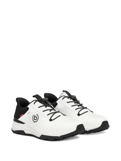 Bugatti Panelled Toggle-fastening Sneakers In White