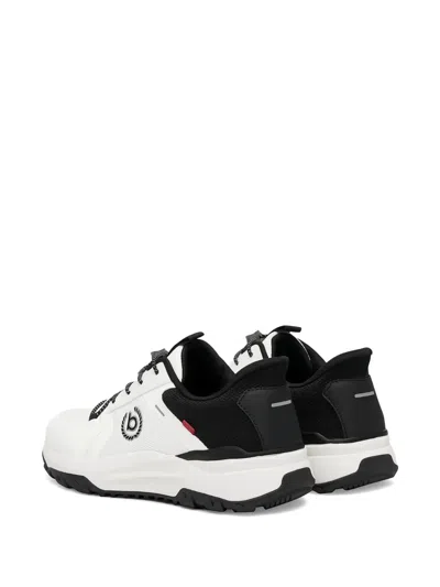 Bugatti Panelled Toggle-fastening Sneakers In White
