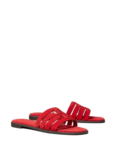 Tory Burch Ines Slides In Red