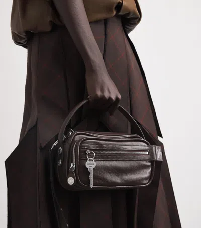 Acne Studios Leather Camero Kit Cross-body Bag In Brown