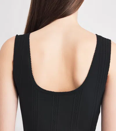Sandro Paris Knitted Mini Dress In Black