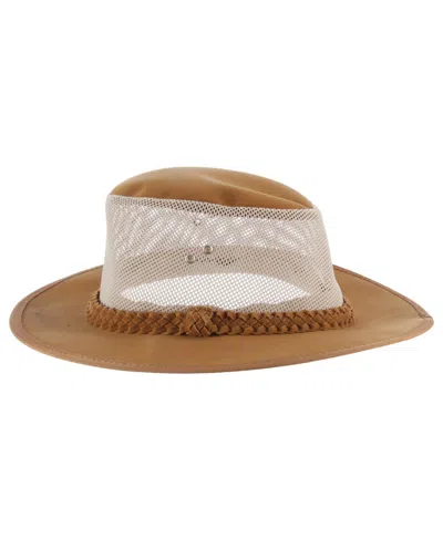 Dorfman Pacific Dorfman-pacific Cooler Soaker Aussie Fishing Sun Hat In Brown