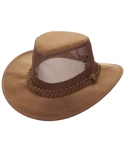 Dorfman Pacific Dorfman-pacific Cooler Soaker Aussie Fishing Sun Hat In Brown