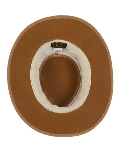 Dorfman Pacific Dorfman-pacific Cooler Soaker Aussie Fishing Sun Hat In Brown