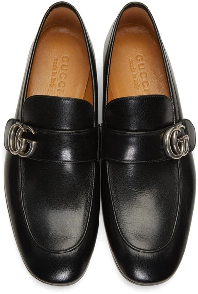 Shop Gucci Black Donnie Loafers