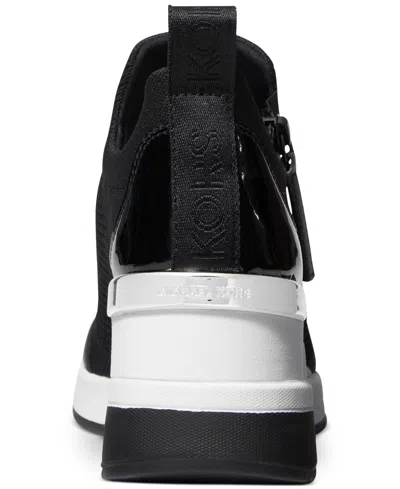 Michael Kors Willis Stretch Knit Trainer In Black