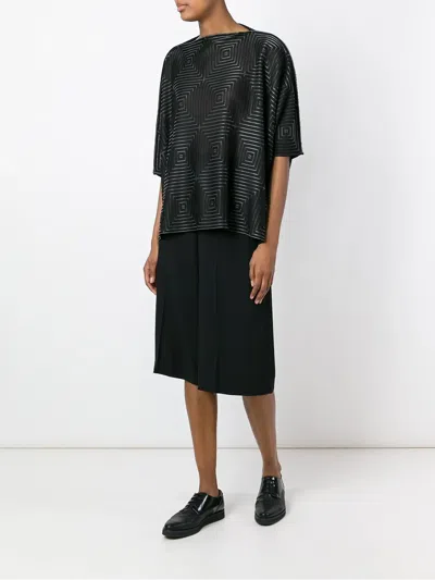 Junya Watanabe Oversized Knitted Top In Black
