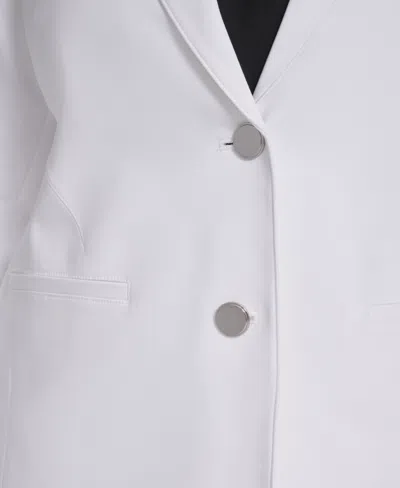 Calvin Klein Plus Size Two-button Jacket In White