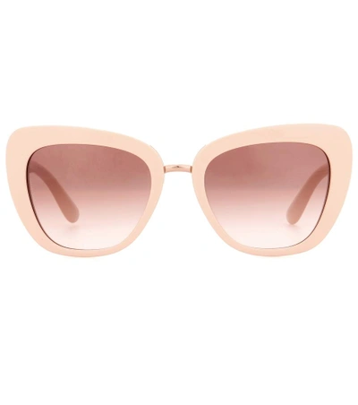 Dolce & Gabbana 52mm Cat Eye Sunglasses In Pearl Pink