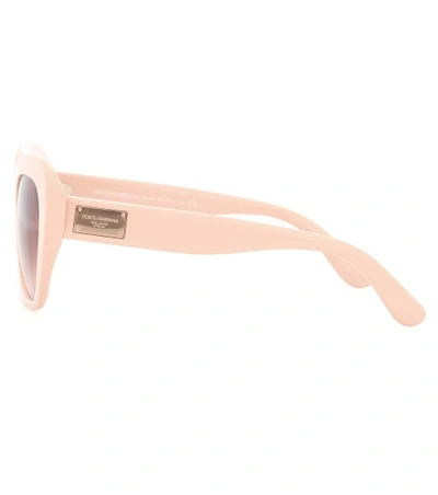 Shop Dolce & Gabbana Cat-eye Sunglasses In Pink