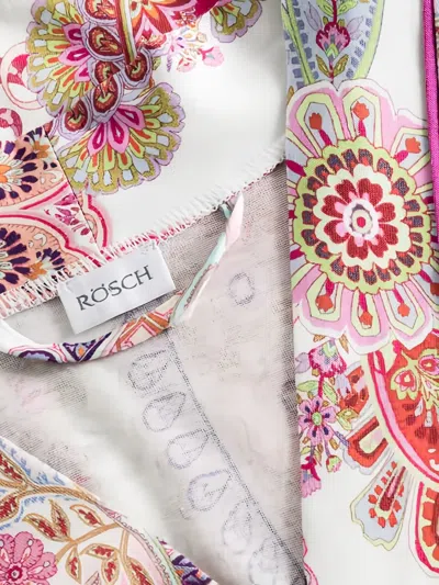 Rochas Paisley Belted Robe In Multi