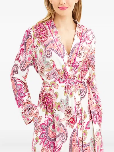 Rochas Paisley Belted Robe In Multi