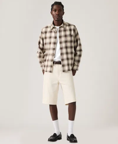 Levi's 501 Original Straight Lightweight Denim Shorts In Neutral