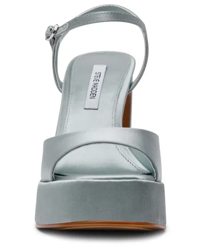 Steve Madden Liandra Platform Heels In Blue