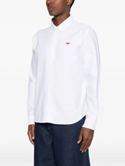 Maison Kitsuné Profile Fox Regular Shirt In White