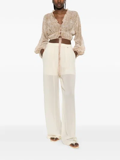 Aniye By Paisley-pattern Blouse In Neutral