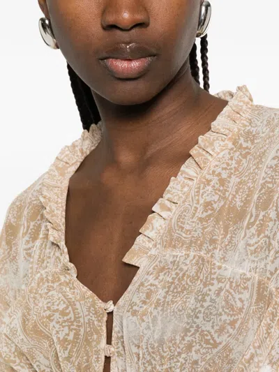 Aniye By Paisley-pattern Blouse In Neutral