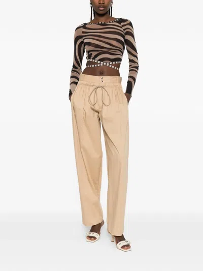 Aniye By Drawstring Trousers In Neutral