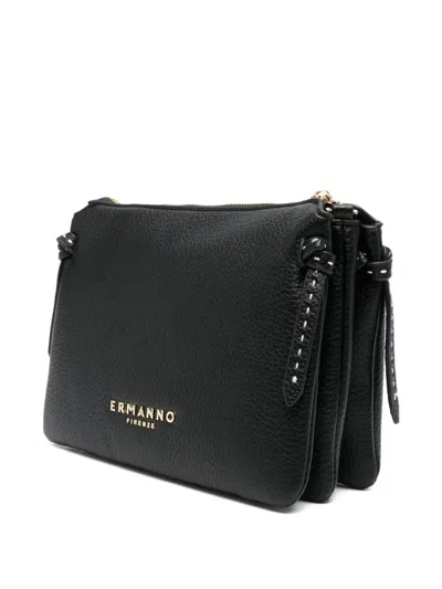 Ermanno Firenze 알리아나 로고 크로스 백 In Black