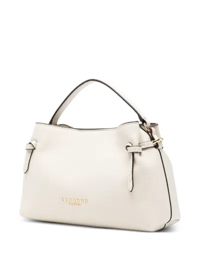 Ermanno Firenze 알리아나 매듭 디테일 스몰 토트 백 In White