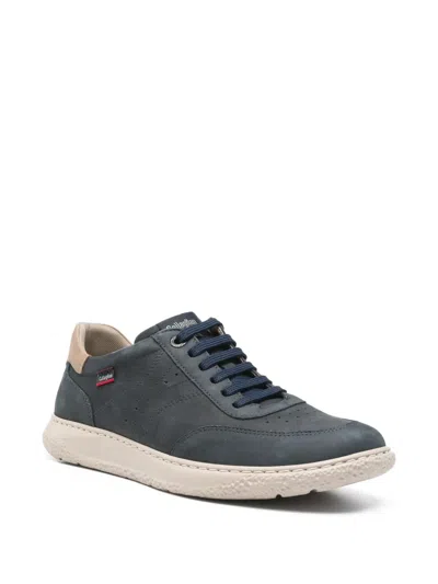 系带皮质运动鞋