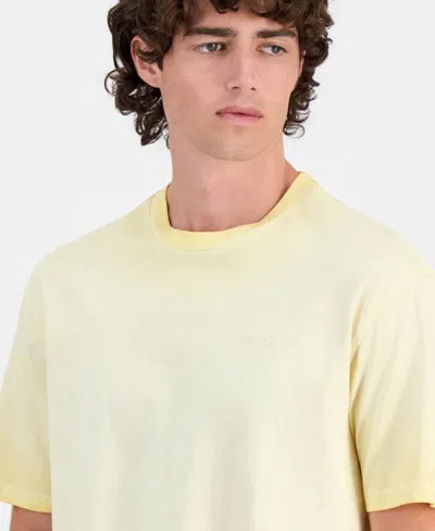 Guess Men's Basic Logo T-shirt In Yellow